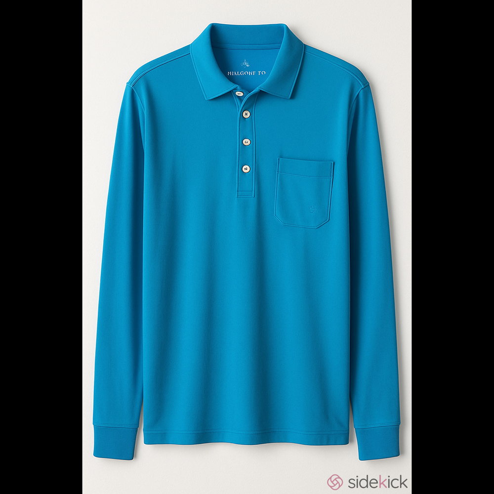 NWOT- Tailorbyrd Collection Aqua Longsleeve- Large - Picture 1 of 5